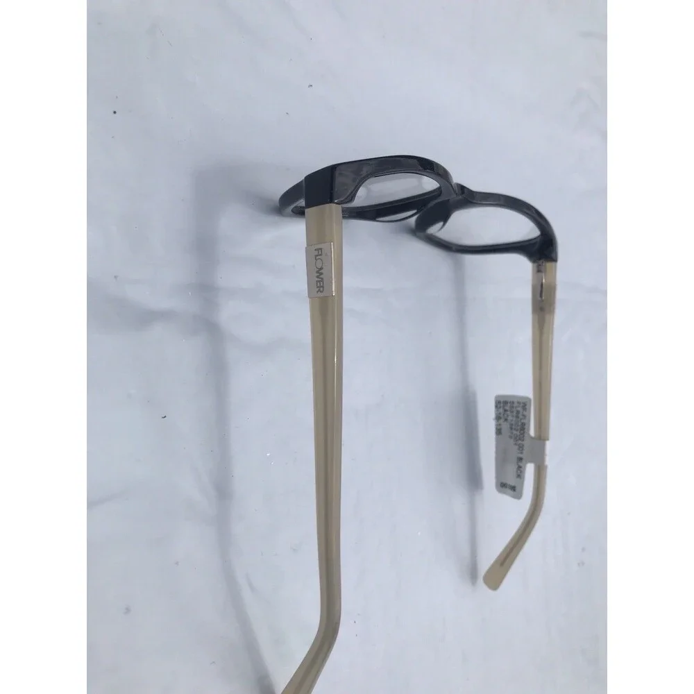 FLOWER Mary 6002 001 Black Eyeglasses Frame 52-16-135mm.